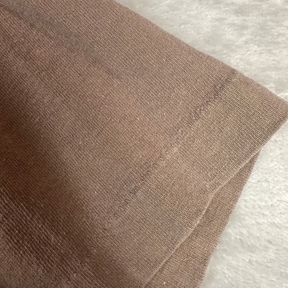 Michael Stars L Tee Americaine T Shirt Brown One Size Fits All Cotton - Picture 5 of 9